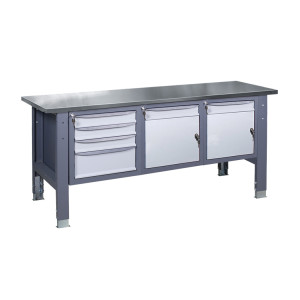 Верстак слесарный на стационарных регулируемых опорах ВР 41 МД/МД/3МС Н