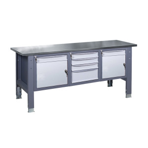 Верстак слесарный на стационарных регулируемых опорах ВР 41 МД/3МС/МД Н