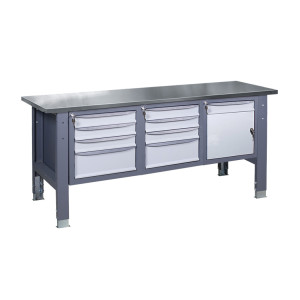 Верстак слесарный на стационарных регулируемых опорах ВР 41 МД/3МС/3МС Н