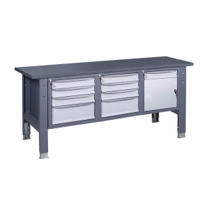 Верстак слесарный на стационарных регулируемых опорах ВР 41 МД/3МС/3МС Ч