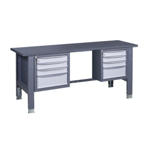 Верстак слесарный на стационарных регулируемых опорах ВР 41 3МС/3МС Ч