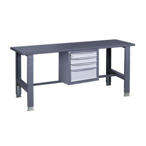 Верстак слесарный на стационарных регулируемых опорах ВР 41 3МС Ч