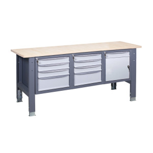 Верстак слесарный на стационарных регулируемых опорах ВР 41 МД/3МС/3МС К