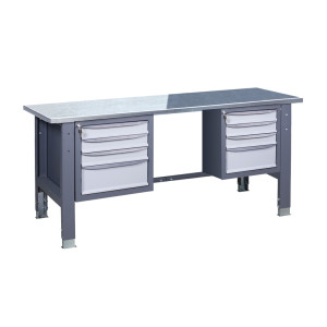 Верстак слесарный на стационарных регулируемых опорах ВР 41 3МС/3МС О(2,0)