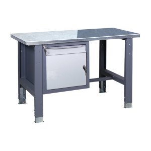 Верстак слюсарний на стаціонарних регульованих опорах ВР 21 МД О(1,0)