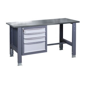 Верстак слюсарний на стаціонарних регульованих опорах ВР 31 3МС Н