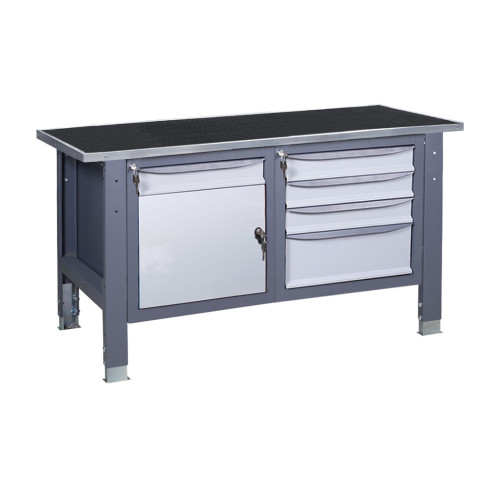 Верстак слюсарний на стаціонарних регульованих опорах ВР 31 3МС/МД R