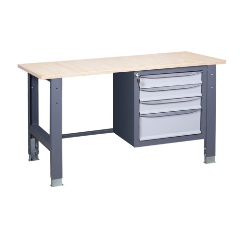 Верстак слюсарний на стаціонарних регульованих опорах ВР 31 3МС К