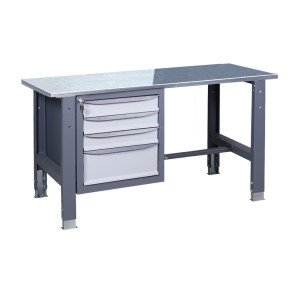 Верстак слесарный на стационарных регулируемых опорах ВР 31 3МС О(1,0)