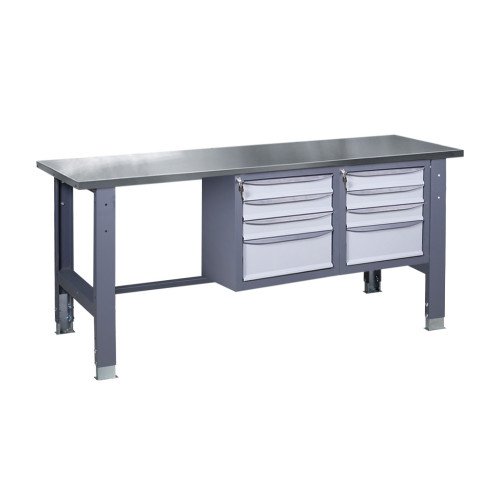 Верстак слюсарний на стаціонарних регульованих опорах ВР 41 3МС/3МС Н