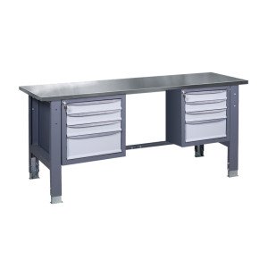 Верстак слесарный на стационарных регулируемых опорах ВР 41 3МС/3МС Н