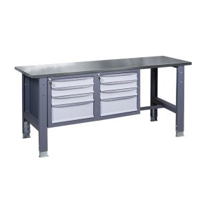 Верстак слесарный на стационарных регулируемых опорах ВР 41 3МС/3МС Н