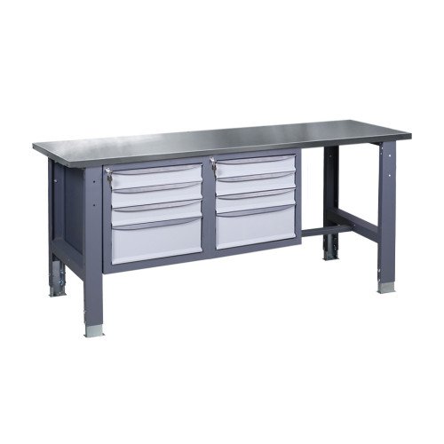 Верстак слесарный на стационарных регулируемых опорах ВР 41 3МС/3МС Н