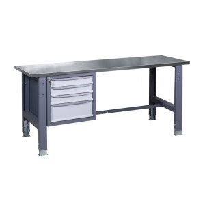 Верстак слюсарний на стаціонарних регульованих опорах ВР 41 3МС Н