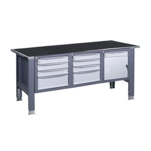 Верстак слесарный на стационарных регулируемых опорах ВР 41 МД/3МС/3МС R