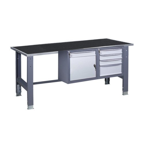 Верстак слюсарний на стаціонарних регульованих опорах ВР 41 3МС/МД R