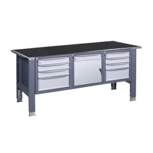 Верстак слесарный на стационарных регулируемых опорах ВР 41 3МС/МД/3МС R