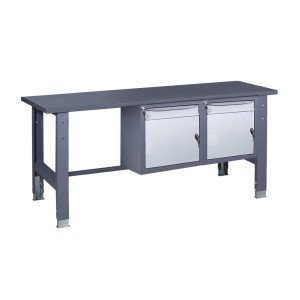 Верстак слюсарний на стаціонарних регульованих опорах ВР 41 МД/МД Ч