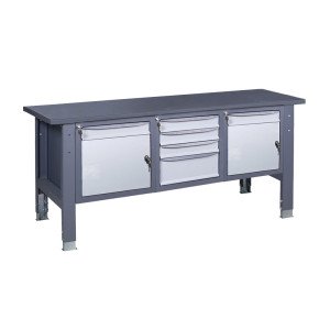 Верстак слесарный на стационарных регулируемых опорах ВР 41 МД/3МС/МД Ч