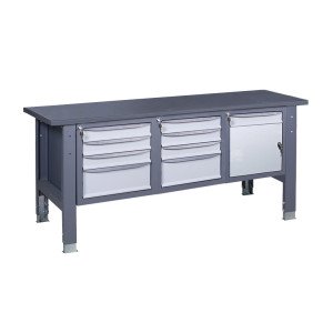 Верстак слесарный на стационарных регулируемых опорах ВР 41 МД/3МС/3МС Ч