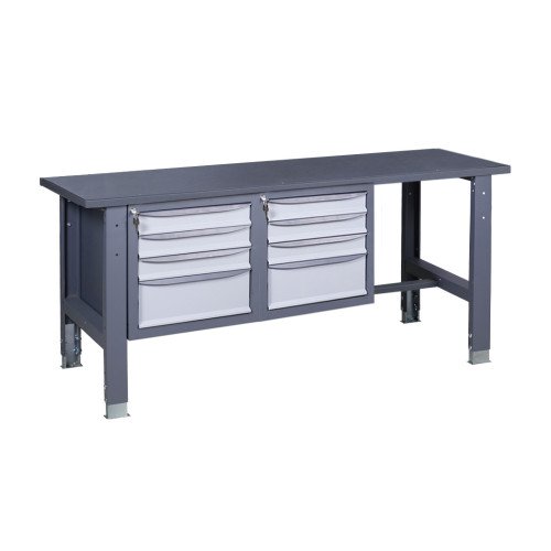 Верстак слюсарний на стаціонарних регульованих опорах ВР 41 3МС/3МС Ч