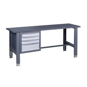 Верстак слесарный на стационарных регулируемых опорах ВР 41 3МС Ч