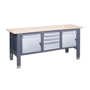 Верстак слесарный на стационарных регулируемых опорах ВР 41 МД/3МС/МД К