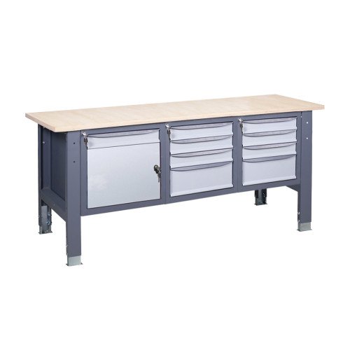 Верстак слесарный на стационарных регулируемых опорах ВР 41 3МС/3МС/МД К