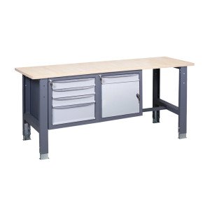 Верстак слесарный на стационарных регулируемых опорах ВР 41 МД/3МС К