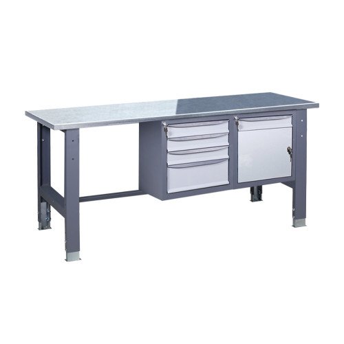 Верстак слесарный на стационарных регулируемых опорах ВР 41 МД/3МС О(1,0)