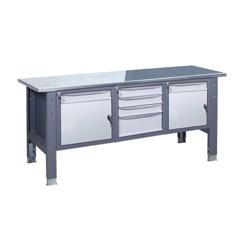 Верстак слесарный на стационарных регулируемых опорах ВР 41 МД/3МС/МД О(1,0)