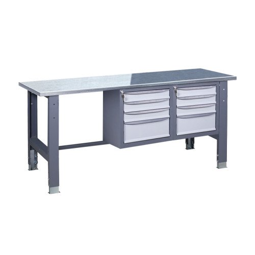 Верстак слесарный на стационарных регулируемых опорах ВР 41 3МС/3МС О(1,0)