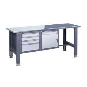 Верстак слесарный на стационарных регулируемых опорах ВР 41 МД/3МС О(2,0)