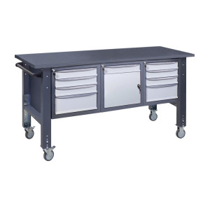 Верстак мобильный (на регулируемых опорах) ВРМ 41 3МС/МД/3МС Ч