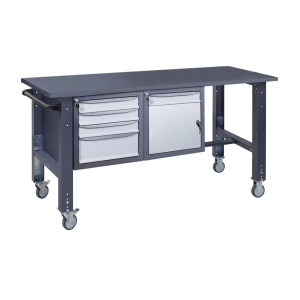 Верстак мобильный (на регулируемых опорах) ВРМ 41 МД/3МС Ч