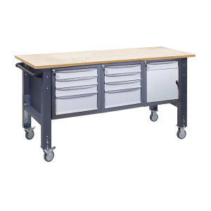 Верстак мобильный (на регулируемых опорах) ВРМ 41 МД/3МС/3МС К