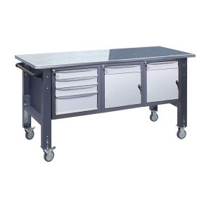 Верстак мобильный (на регулируемых опорах) ВРМ 41 МД/МД/3МС О(1,0)