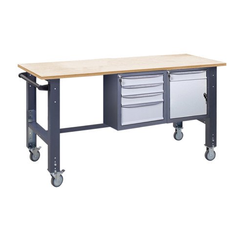 Верстак мобільний (на регульованих опорах) ВРМ 41 МД/3МС К