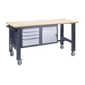 Верстак мобильный (на регулируемых опорах) ВРМ 41 МД/3МС К