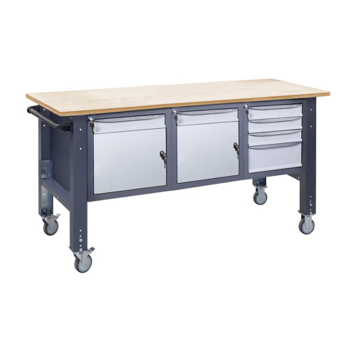 Верстак мобільний (на регульованих опорах) ВРМ 41 3МС/МД/МД Ф