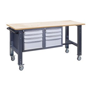 Верстак мобильный (на регулируемых опорах) ВРМ 41 3МС/3МС Ф