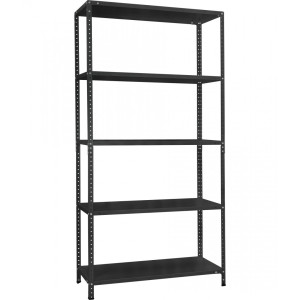 Стеллаж МС 5 полок 1970×1000×400 Черный (RAL-9005)