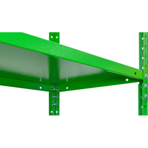 Стеллаж МС 5 полок 1970×1000×400 Зелёный (RAL-6018)