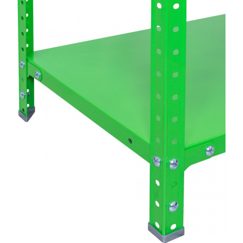 Стеллаж МС 5 полок 1970×1000×400 Зелёный (RAL-6018)