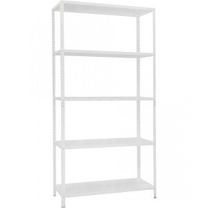 Стеллаж МС 5 полок 1970×1000×400 Белый (RAL-9016)