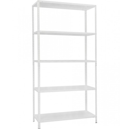 Стеллаж МС 5 полок 1970×1000×400 Белый (RAL-9016)