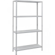 Стеллаж МС 4 полки 1450×750×300 Серый (RAL-7035)
