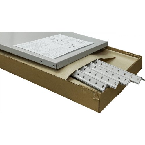 Стеллаж МС 4 полки 1450×1000×300 Серый (RAL-7035)