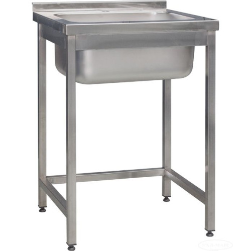 Мийка з нержавіючої сталі односекційна цільнотянута 600×600×850