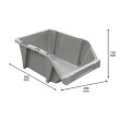 Стеллаж МС с контейнерами КРА-25 (36 шт.) уп